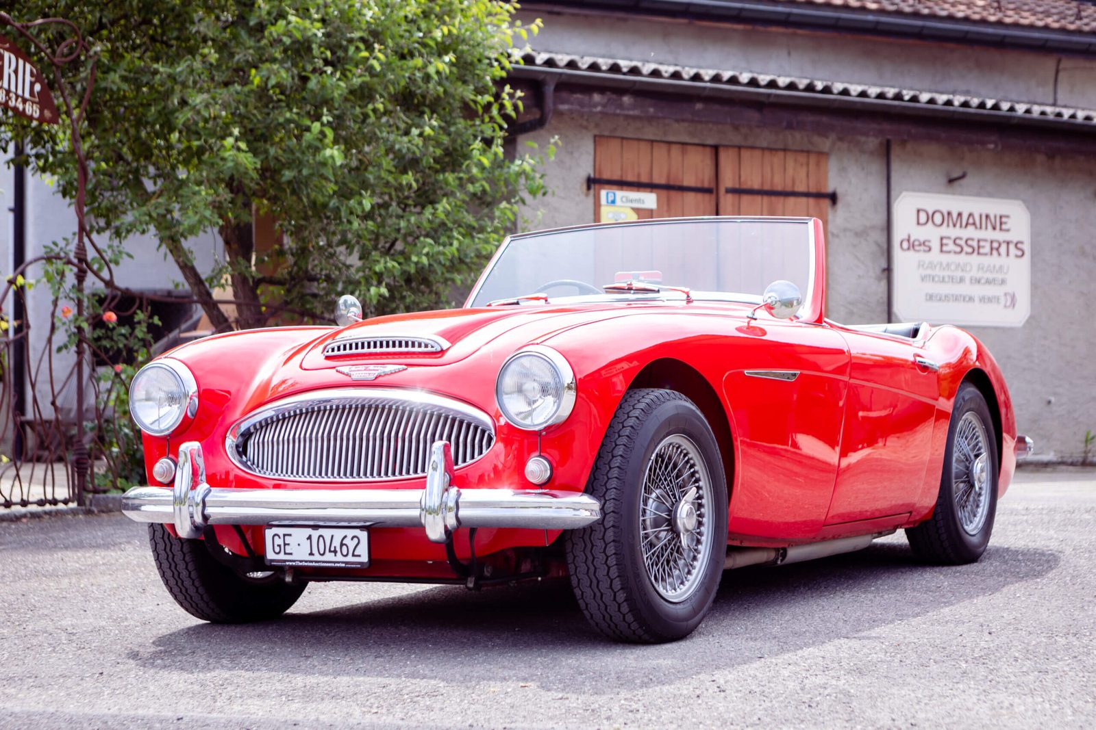 Austin Healey 3000 Mk II 1962, voiture de collection à louer à Genève