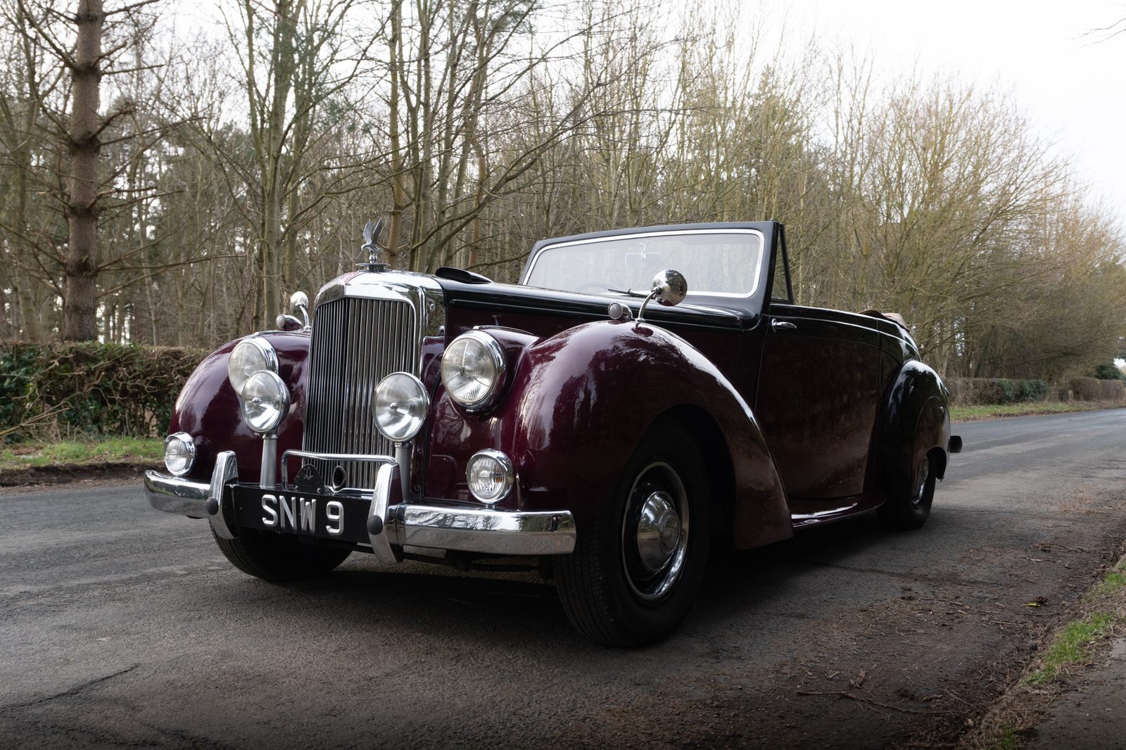 Alvis TA 21 Tickford DHC 1953, voiture de collection à louer à Genève