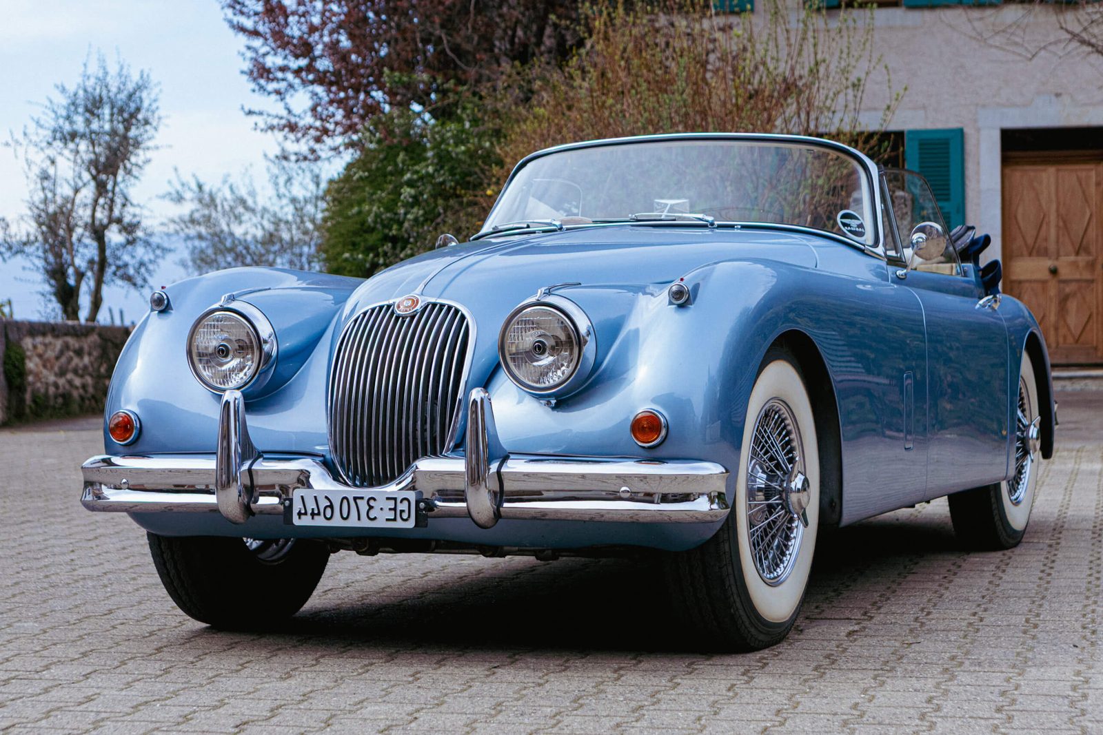 Jaguar XK 150 DHC 1959, voiture de collection à louer à Genève